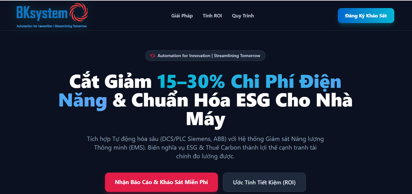 CHI PHÍ ĐIỆN TĂNG CAO & ÁP LỰC ĐẠT CHUẨN ESG: NHÀ MÁY CỦA BẠN ĐÃ CÓ "BỘ NÃO XANH" CHƯA?